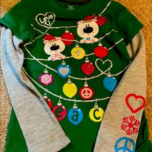 XS polar bear Christmas shirt